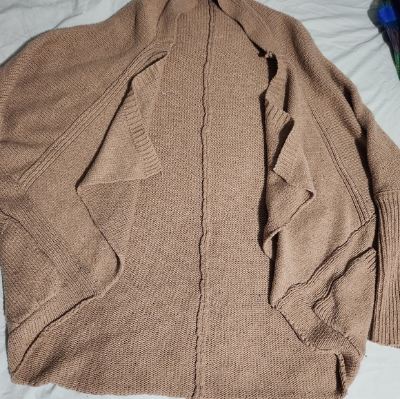 Tan Open Sweater - Picture 1 of 3